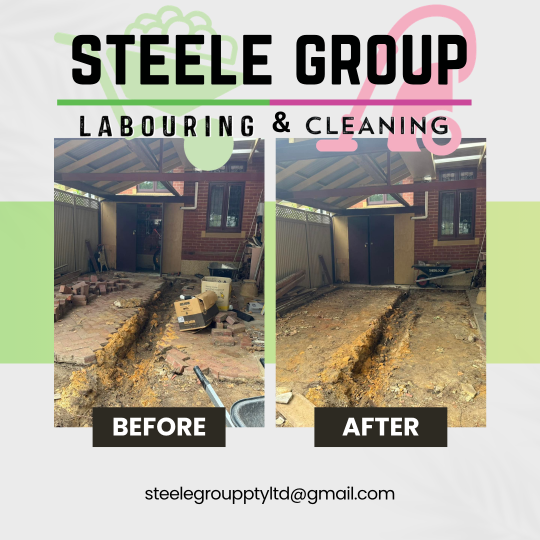 Paver Removal before and after