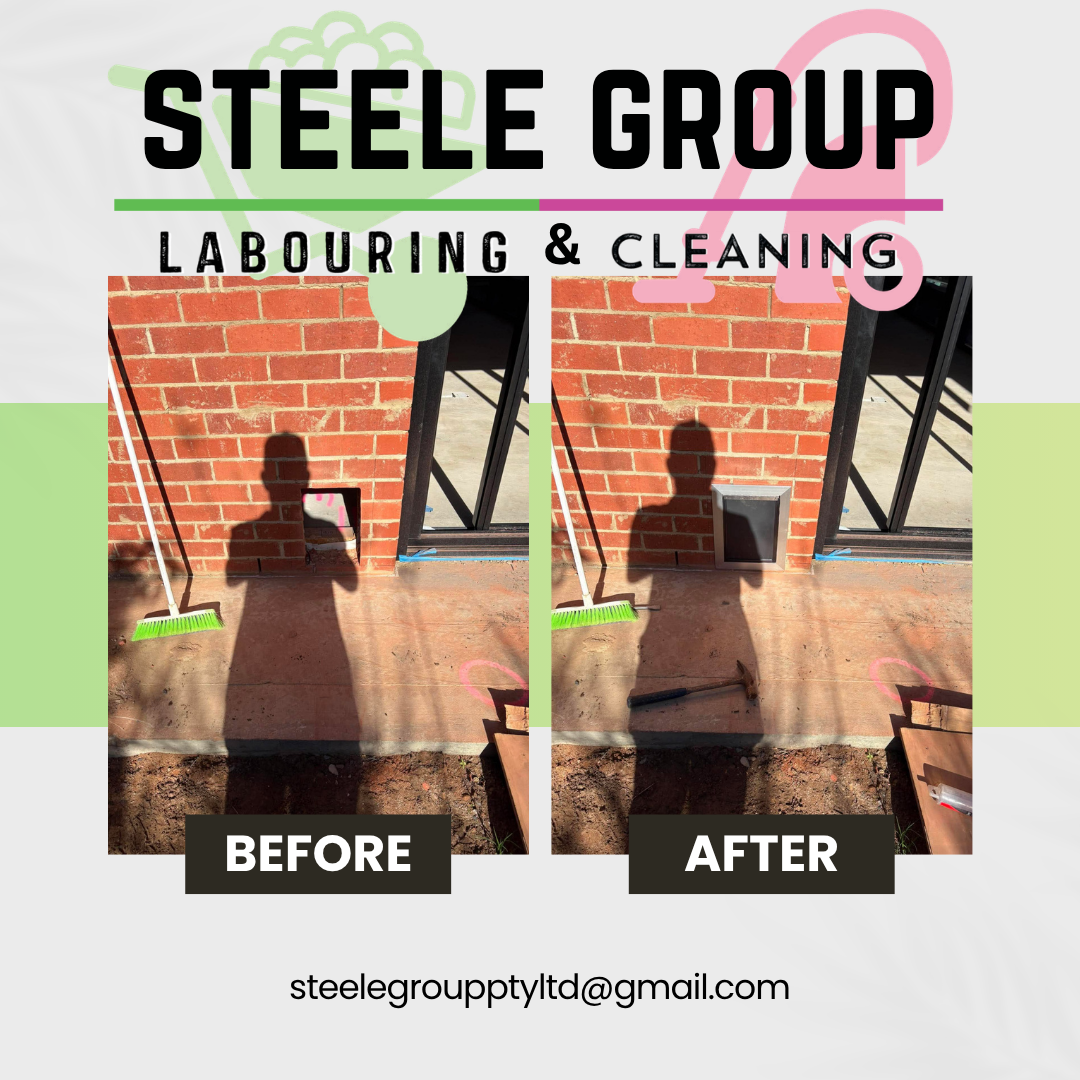 Pet Door Installation before and after
