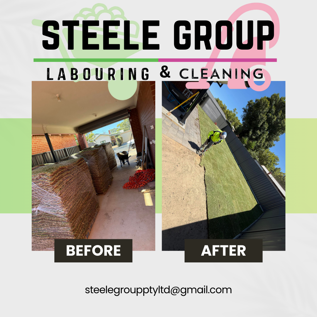 Turf Preparation & Install before and after